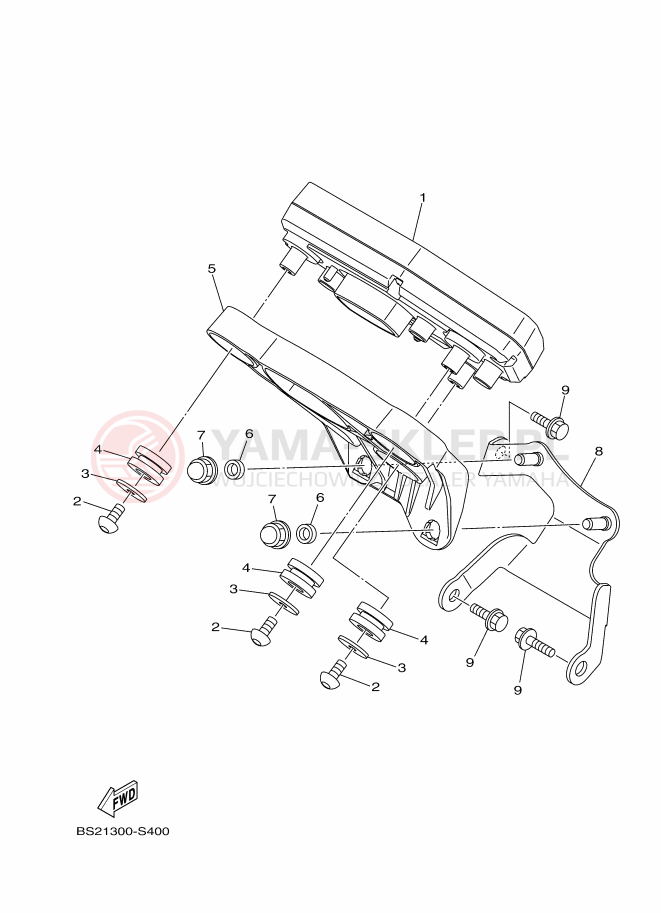 Schemat "licznik" do Yamaha MT-09