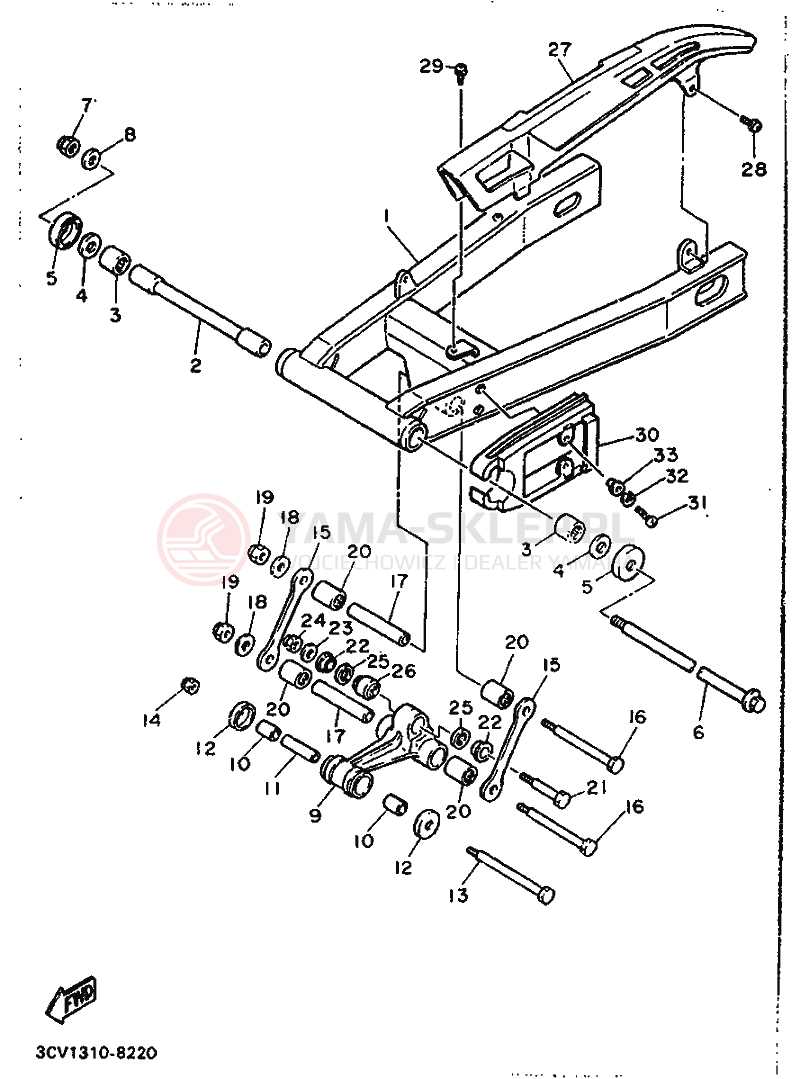 Schemat "wahacz" do Yamaha FJ1200