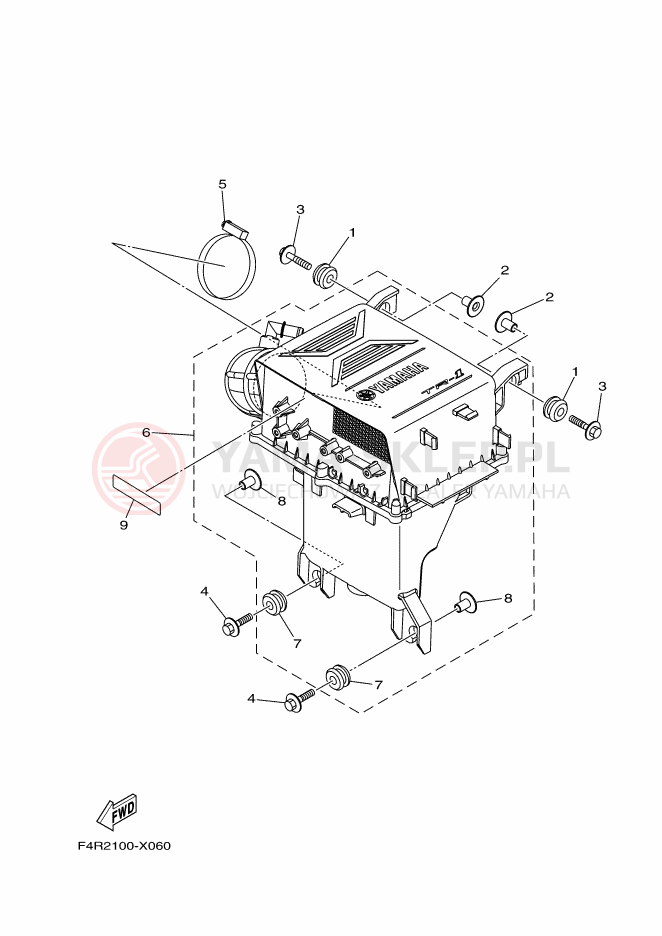 Schemat "Wtrysk paliwa" do Yamaha SJ1050