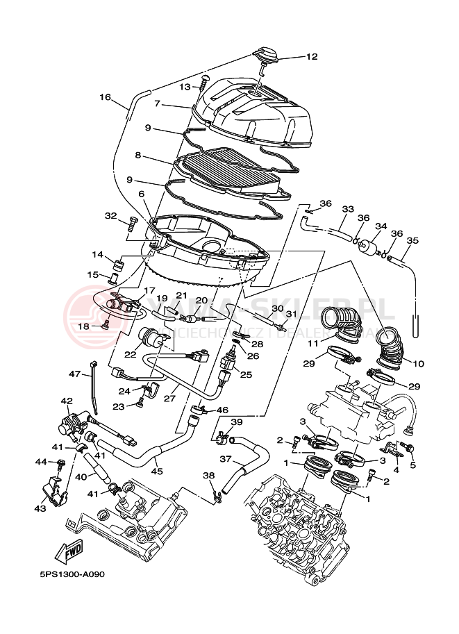 Schemat "Wtrysk paliwa" do Yamaha TDM900