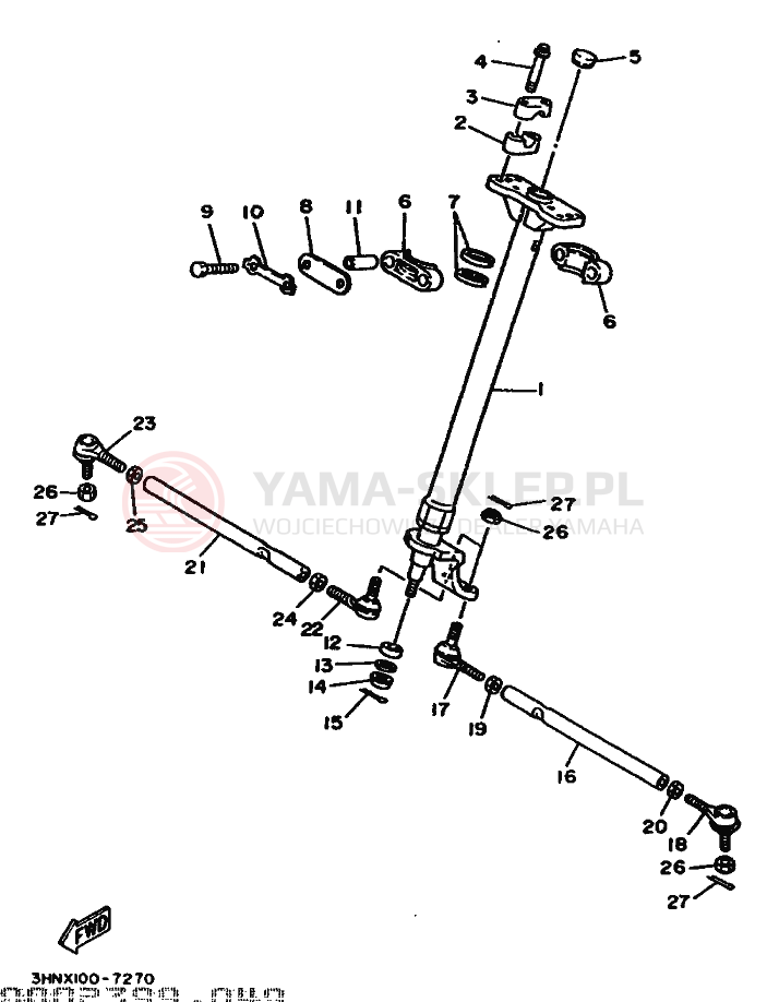 Schemat "Półki zawieszenia" do Yamaha YFM350FW