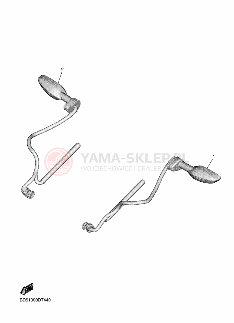 Schemat "kierunkowskazy" do Yamaha NIKEN