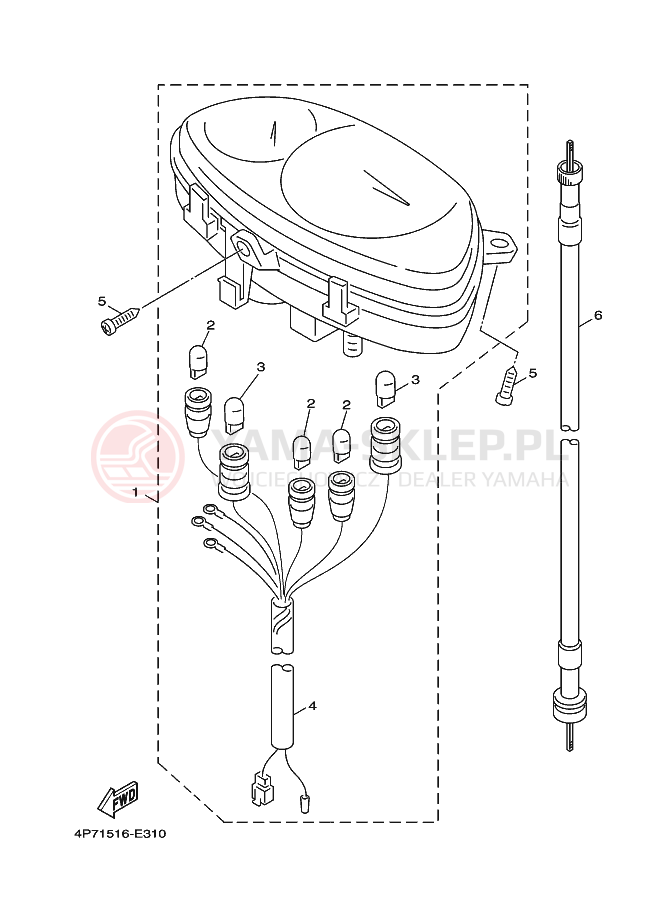 Schemat "licznik" do Yamaha VITY