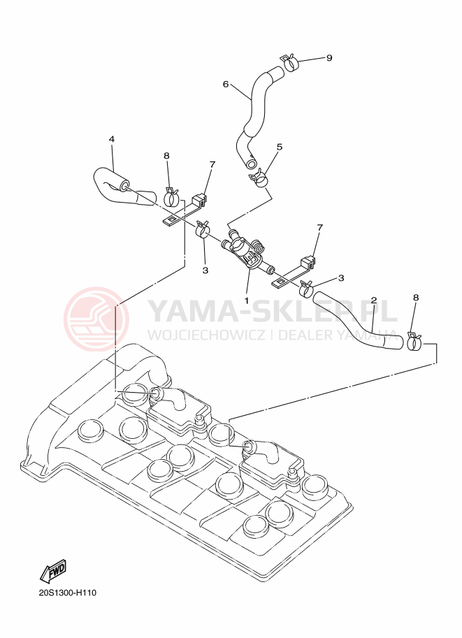 Schemat "reduktor" do Yamaha XJ6 DIVERSION F