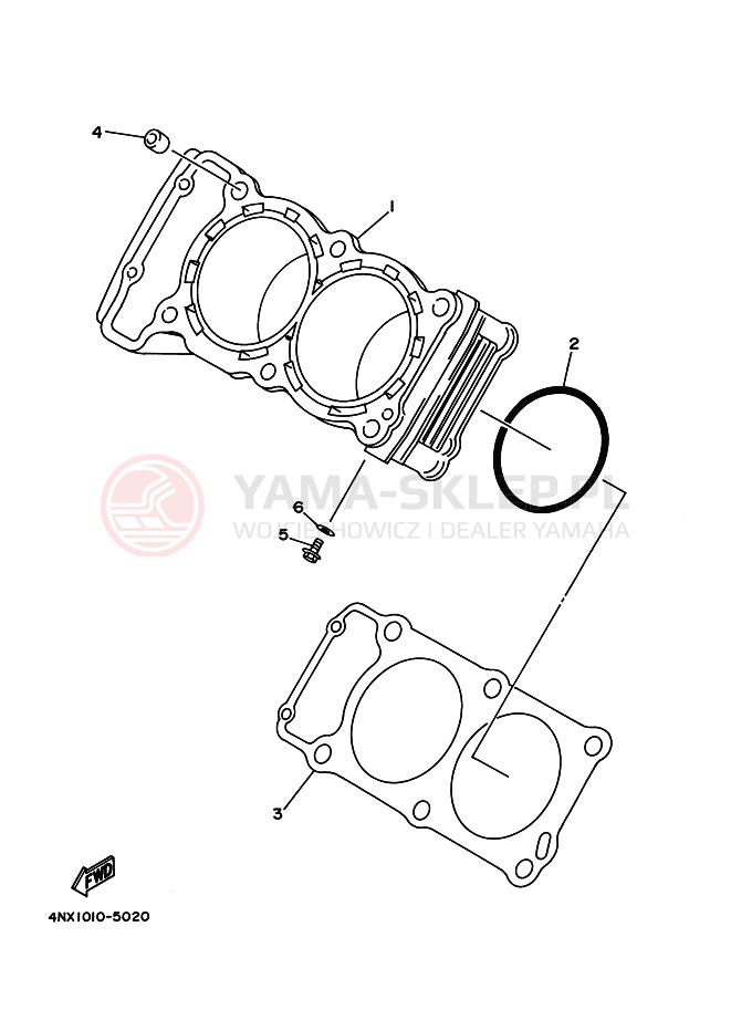 Schemat "cylinder" do Yamaha TDM850