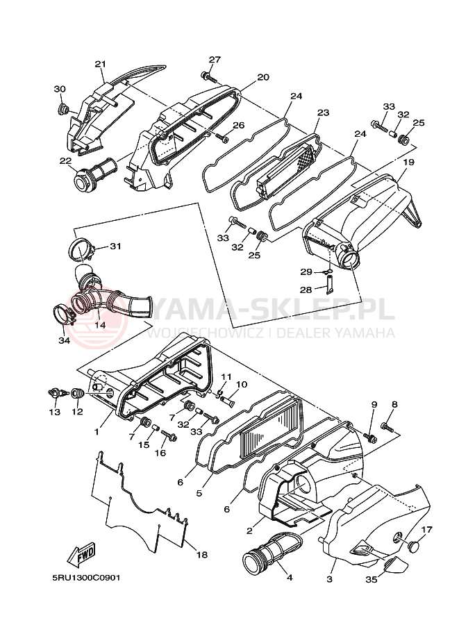 Schemat "WSTĘP 2" do Yamaha MAJESTY400