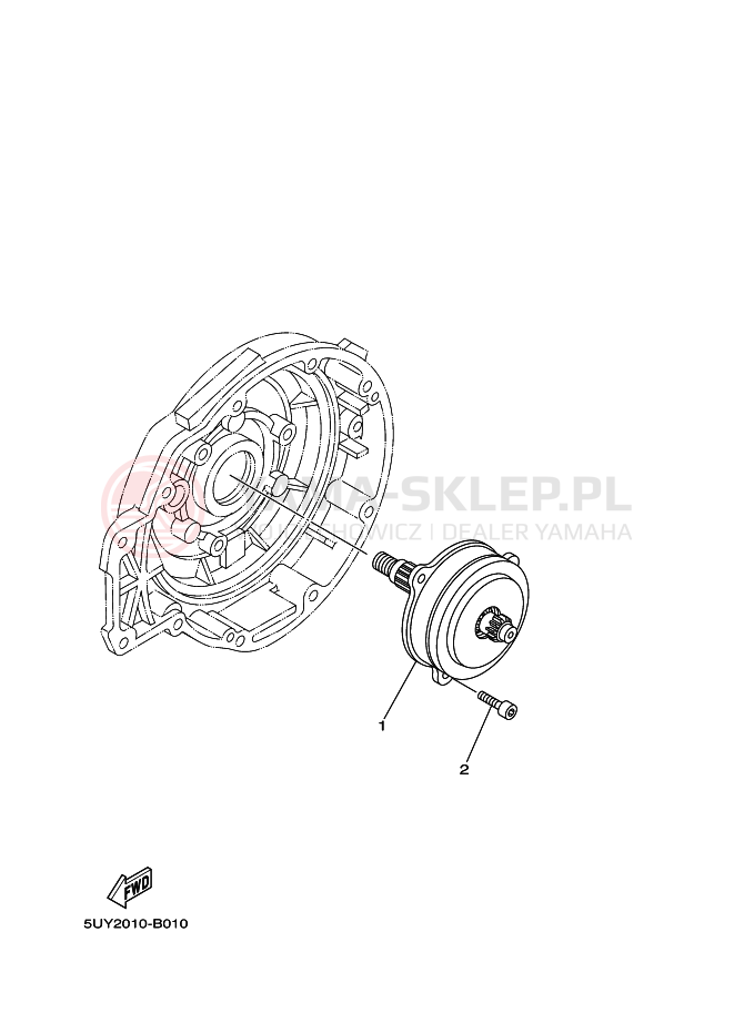 Schemat "Skrzynia biegów " do Yamaha EC-03