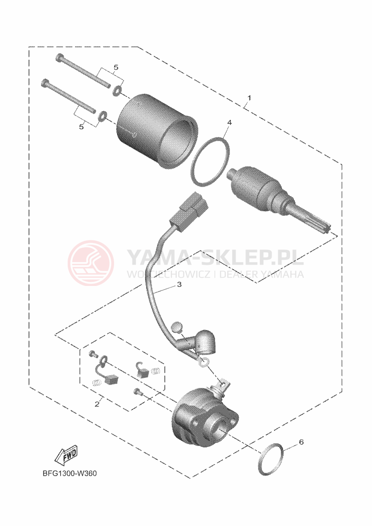 Schemat "rozrusznik" do Yamaha XSR125