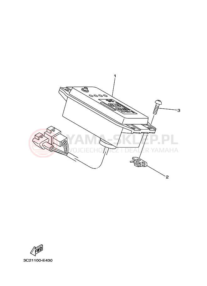 Schemat "licznik" do Yamaha WOLVERINE 4WD