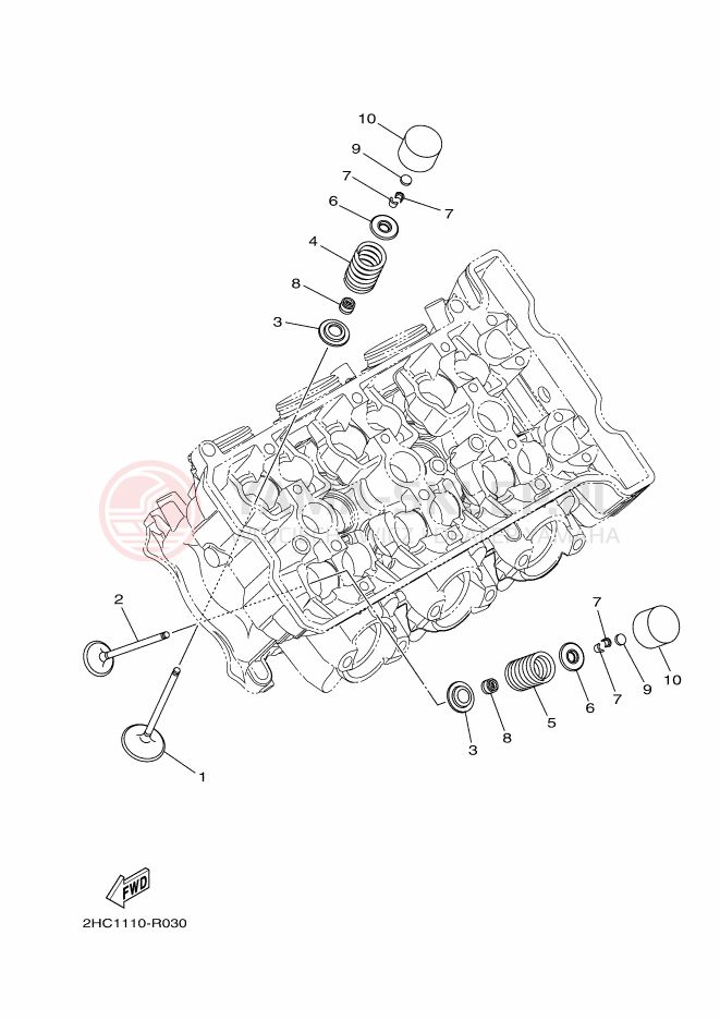 Schemat "zawory" do Yamaha YXZ1000R SS