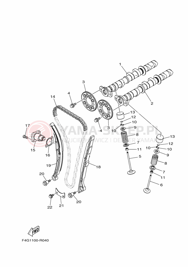 Schemat "zawory" do Yamaha VX-C