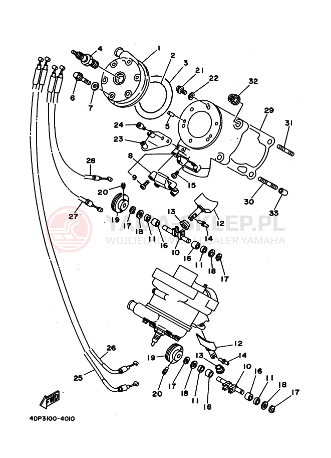Schemat "głowica" do Yamaha TZ250