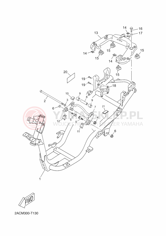 Schemat "rama" do Yamaha NEOS 4