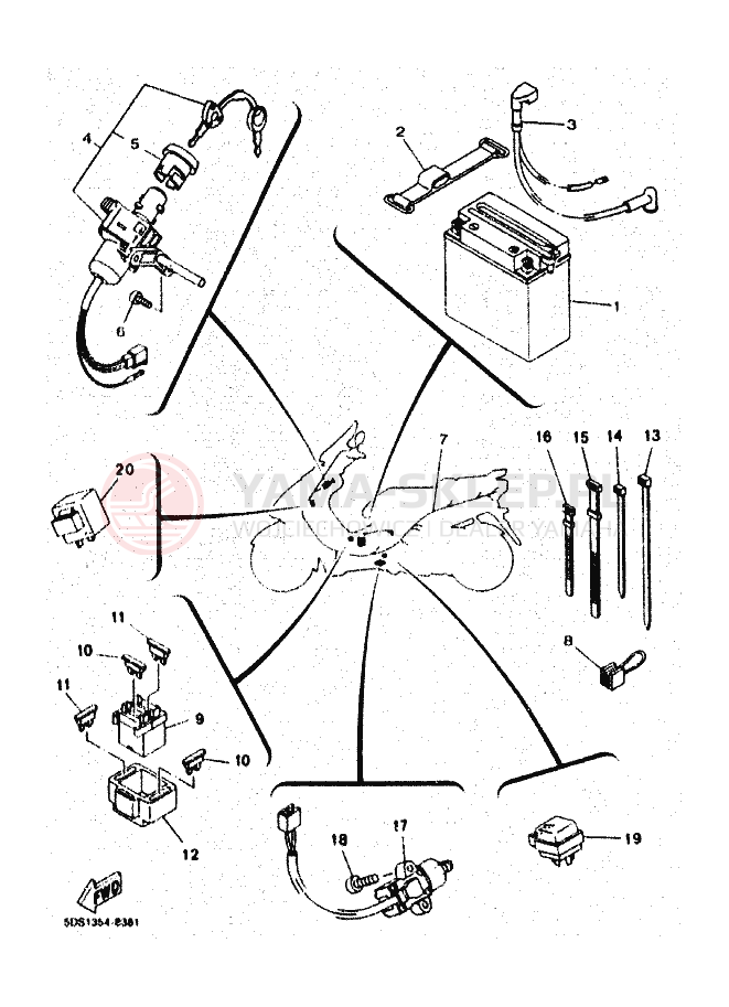 Schemat "ELEKTRYKA 2" do Yamaha SKYLINER