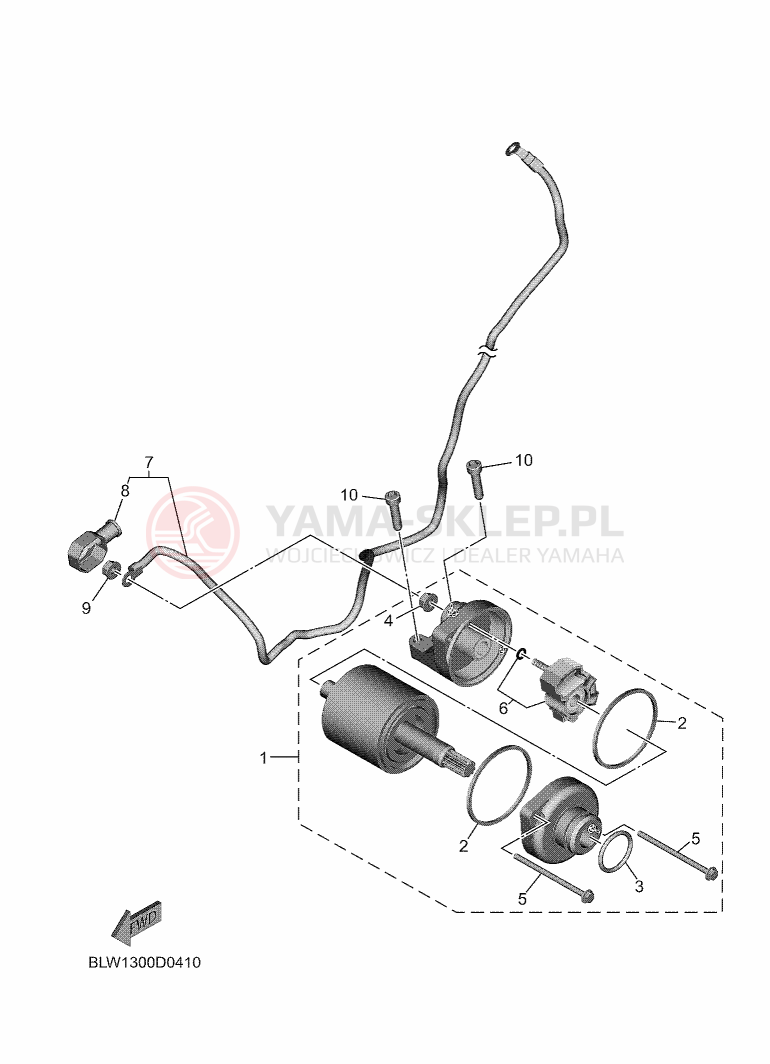Schemat "rozrusznik" do Yamaha MT-07 35KW