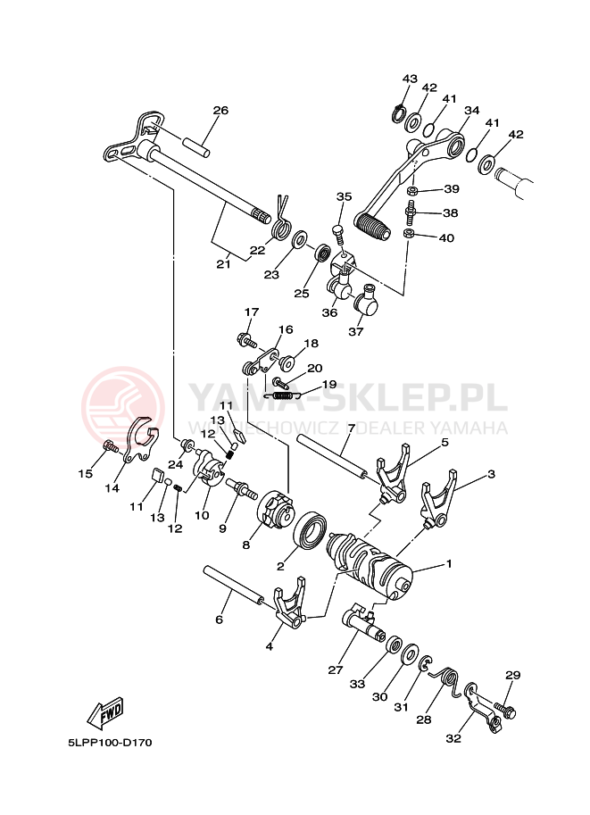 Schemat "Wodziki, automat" do Yamaha YFM660RT