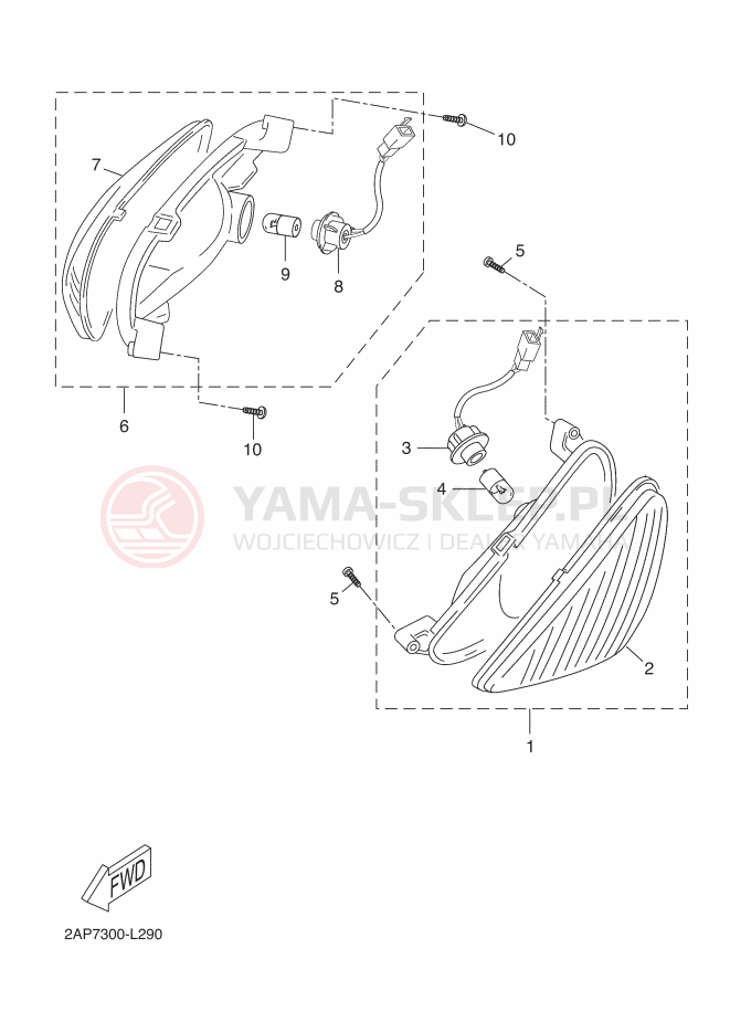 Schemat "kierunkowskazy" do Yamaha NEOS