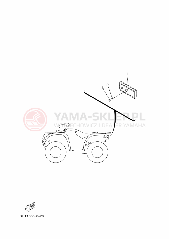 Schemat "układ elektryczny" do Yamaha KODIAK 450 EPS