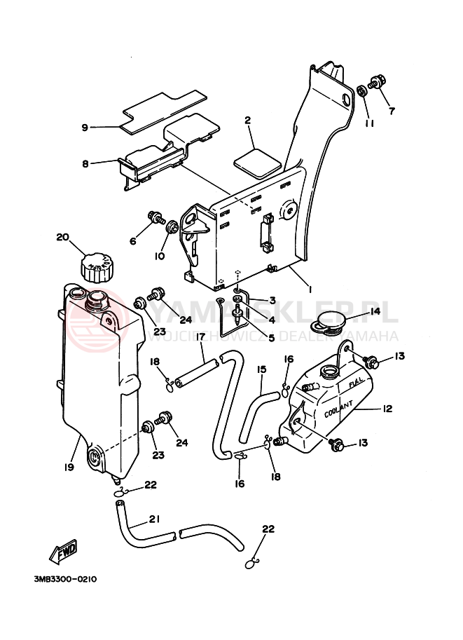 Schemat "Miska olejowa" do Yamaha DT125RE