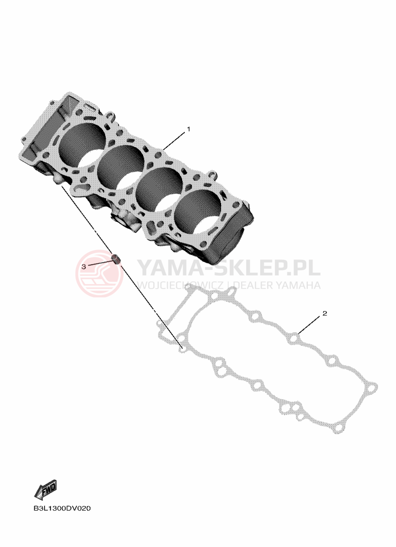 Schemat "cylinder" do Yamaha YZF1000D YZF-R1M