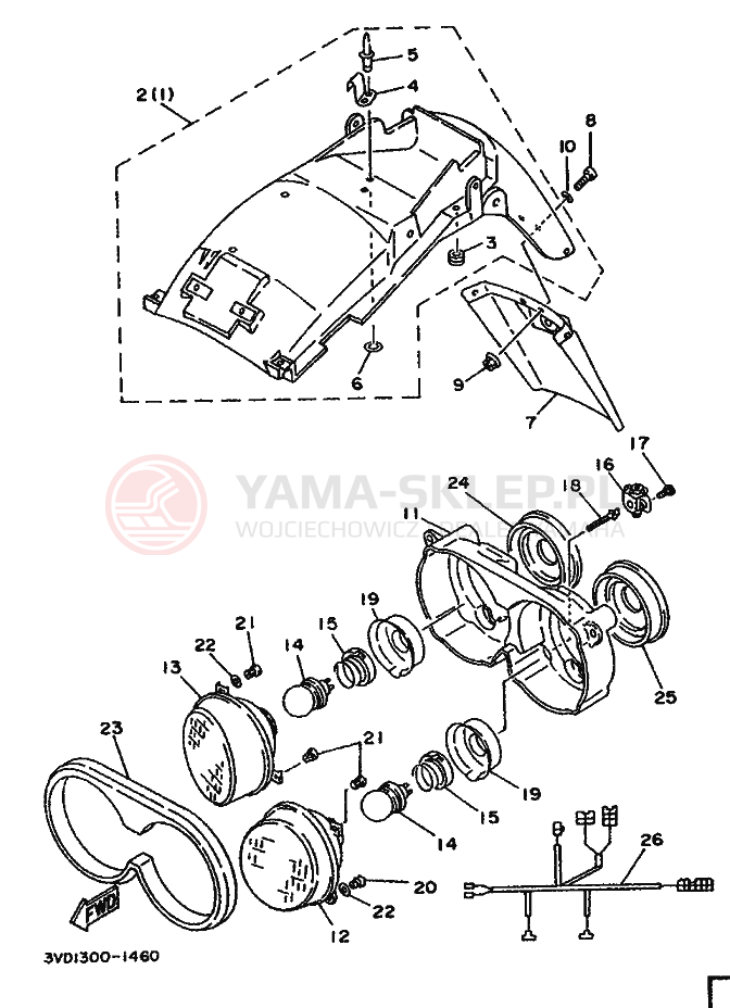 Schemat "alternator" do Yamaha TDM850