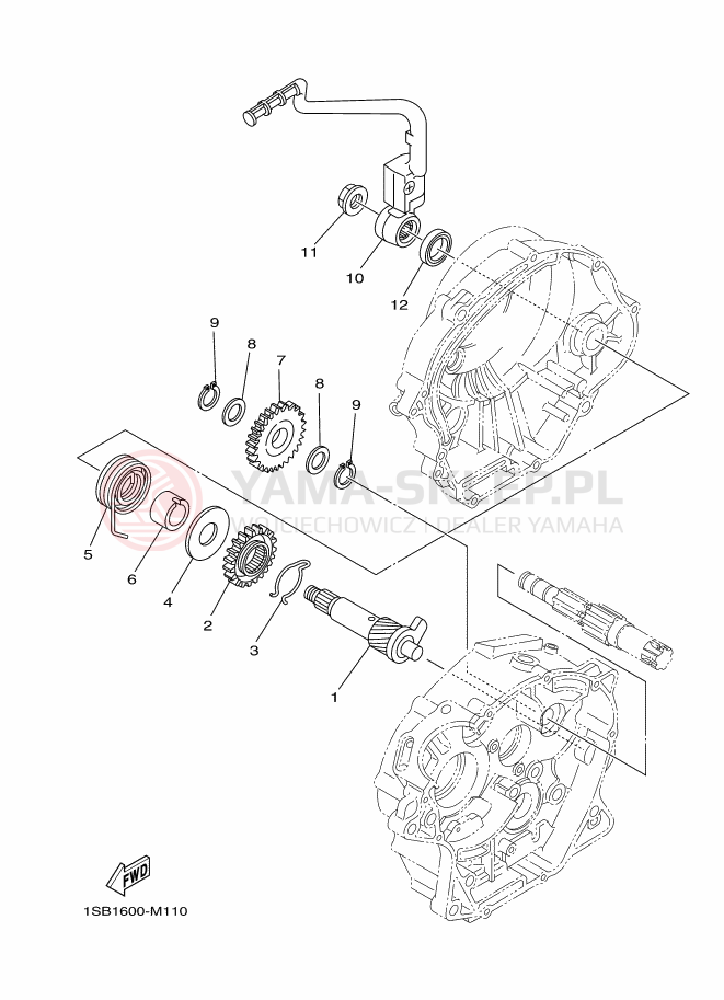 Schemat "rozrusznik" do Yamaha XTZ125E