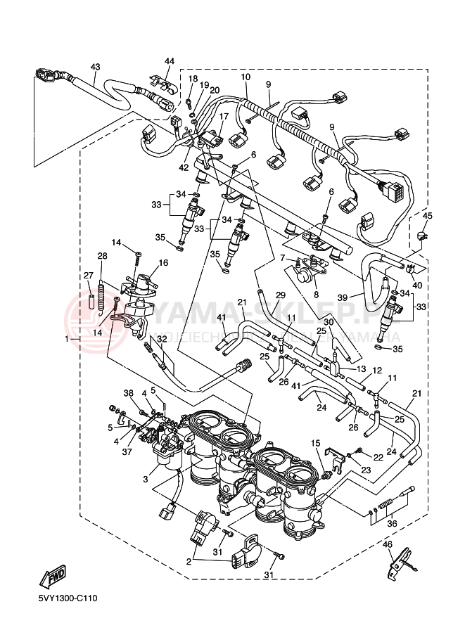 Schemat "WSTĘP 2" do Yamaha YZF-R1