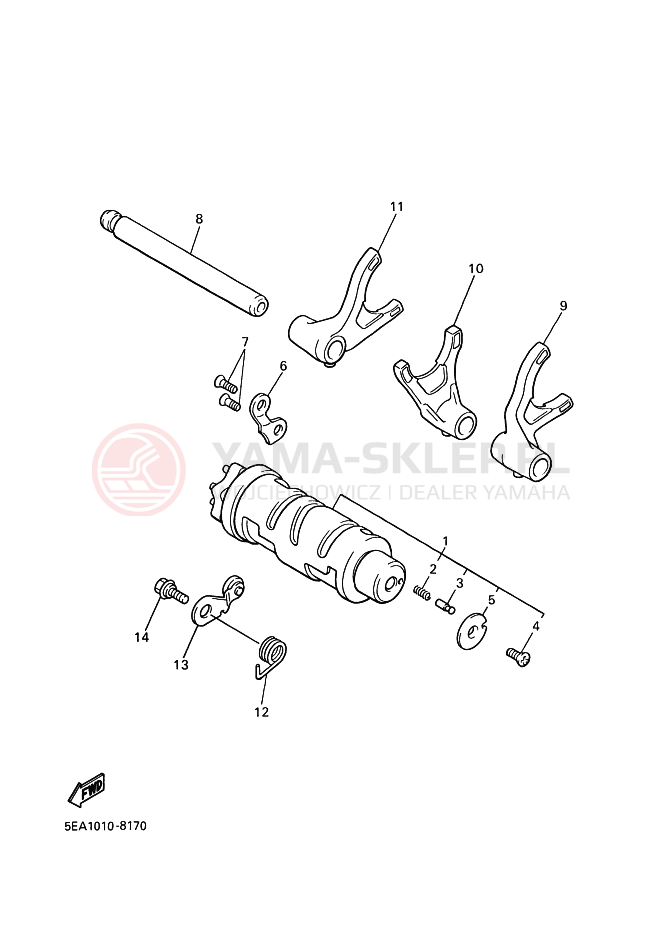 Schemat "Wodziki, automat" do Yamaha XJR1300SP