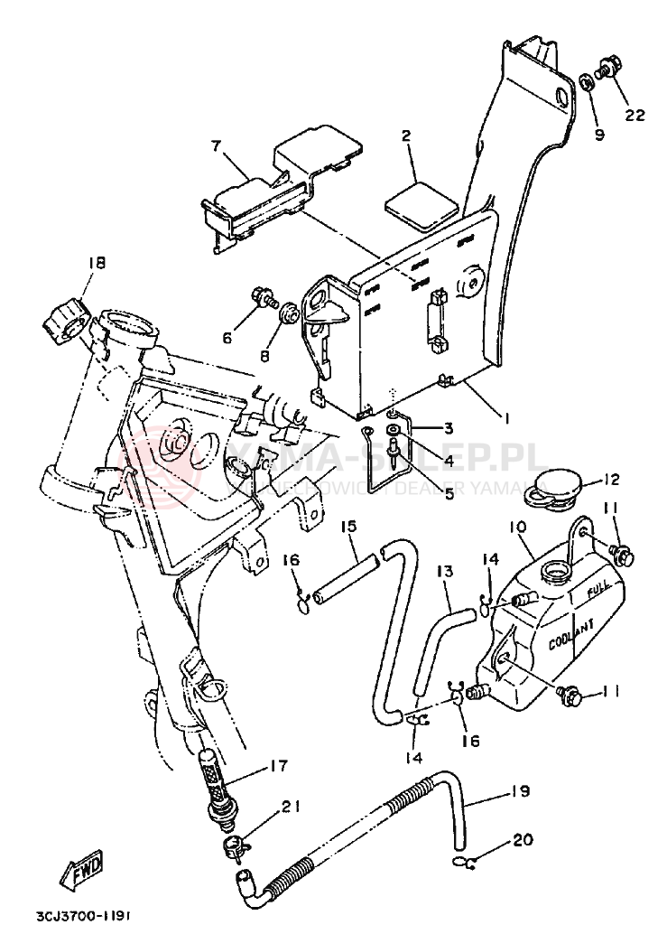 Schemat "Miska olejowa" do Yamaha DT200R DT200RH