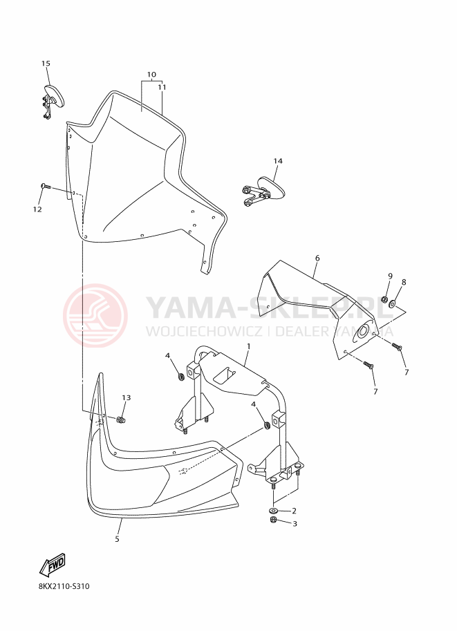 Schemat "Szyba" do Yamaha VK540V