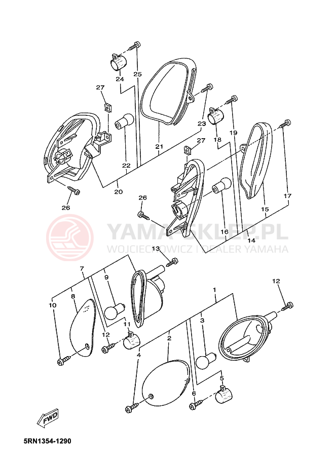 Schemat "kierunkowskazy" do Yamaha NEO´S 50