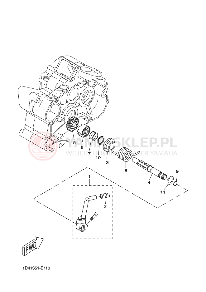 Schemat "rozrusznik" do Yamaha DT50R