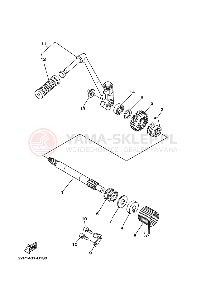 Schemat "rozrusznik" do Yamaha CRYPTON X