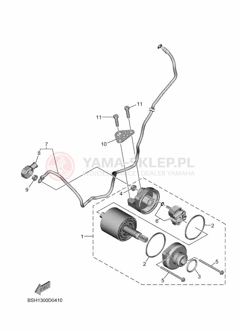 Schemat "rozrusznik" do Yamaha MT-07 Y-AMT 35KW