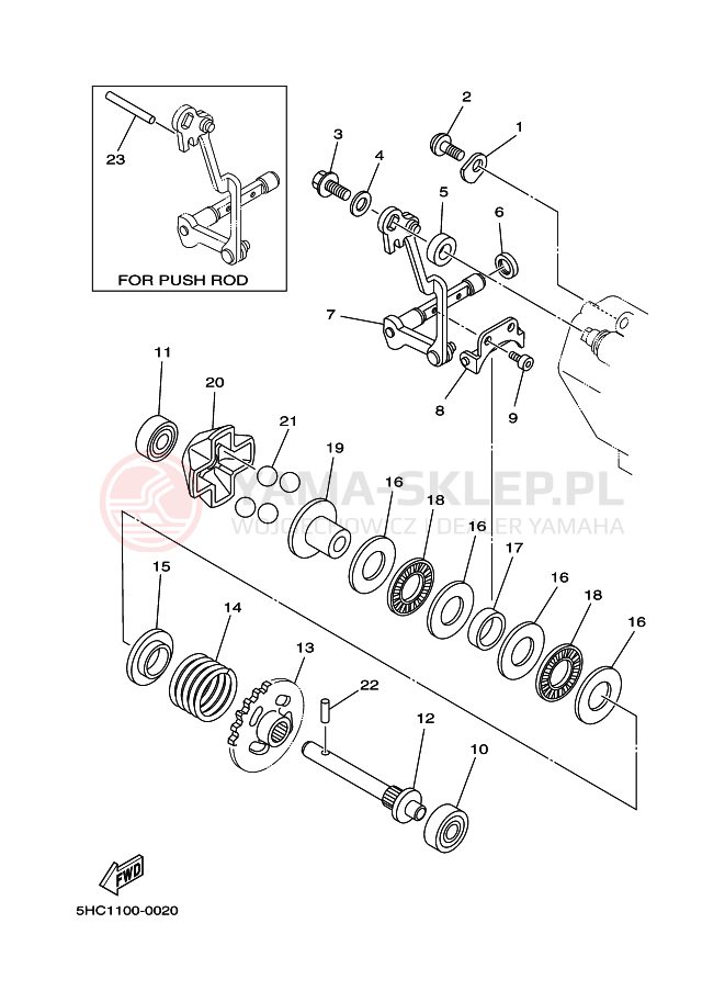 Schemat "REGULATOR" do Yamaha YZ250