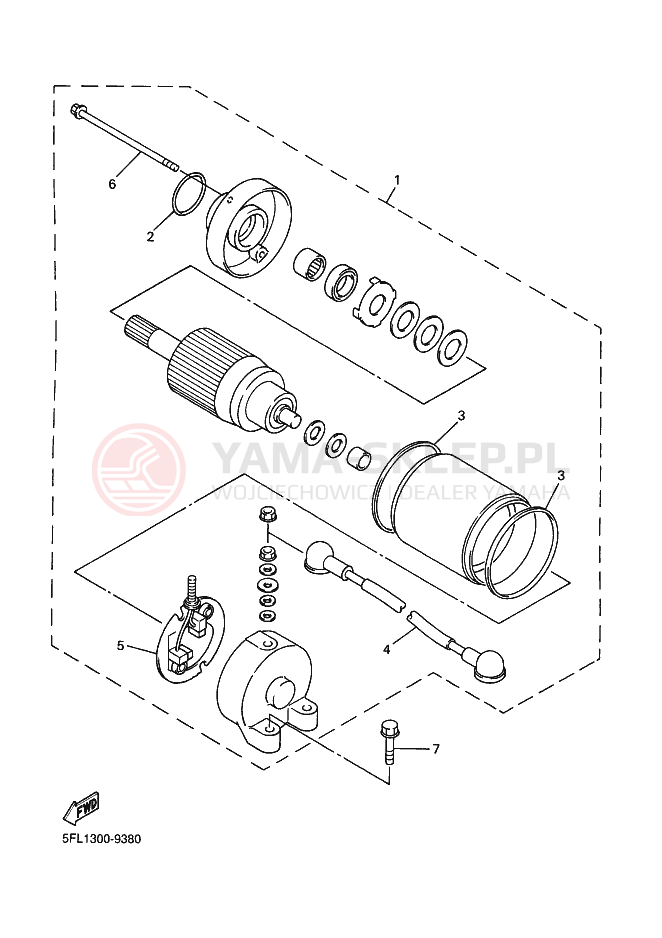 Schemat "rozrusznik" do Yamaha YZF-R7 R7
