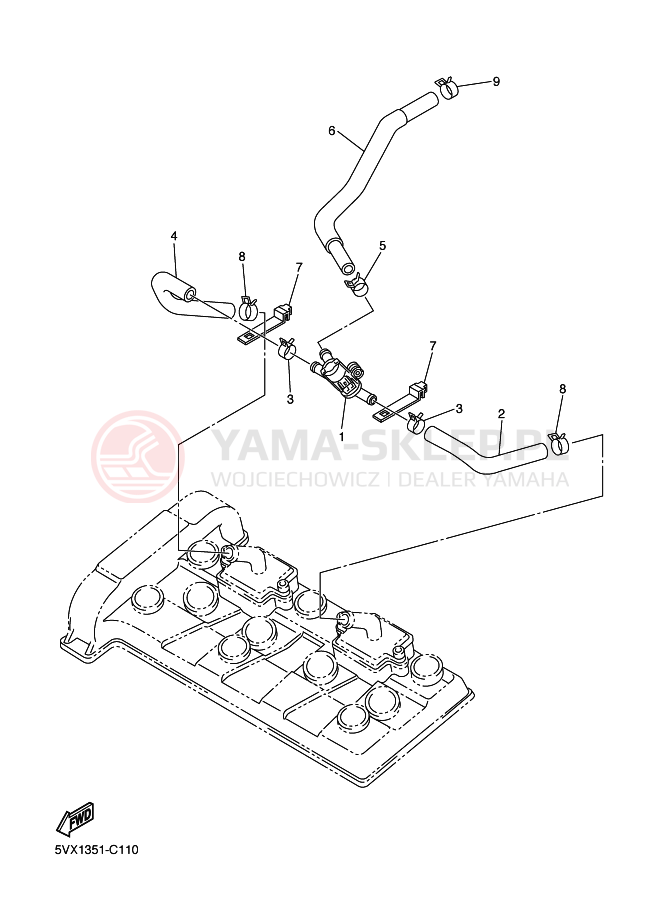 Schemat "reduktor" do Yamaha FZ6-S FAZER