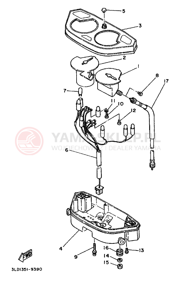 Schemat "licznik" do Yamaha XTZ750 SUPERTENERE