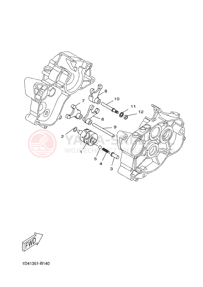 Schemat "Wodziki, automat" do Yamaha DT50R