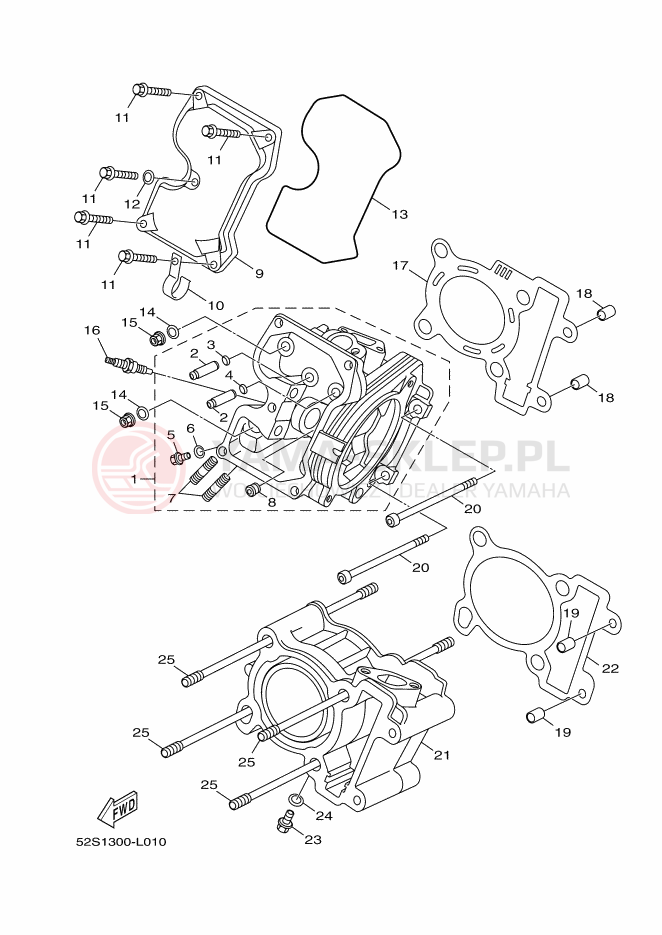 Schemat "cylinder" do Yamaha XENTER