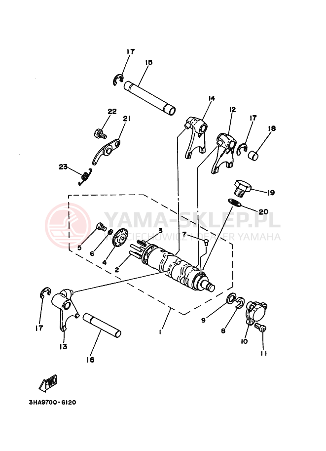 Schemat "Wodziki, automat" do Yamaha AG100F