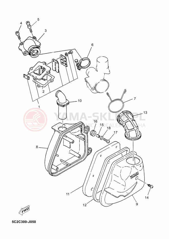 Schemat "Wtrysk paliwa" do Yamaha NEOS