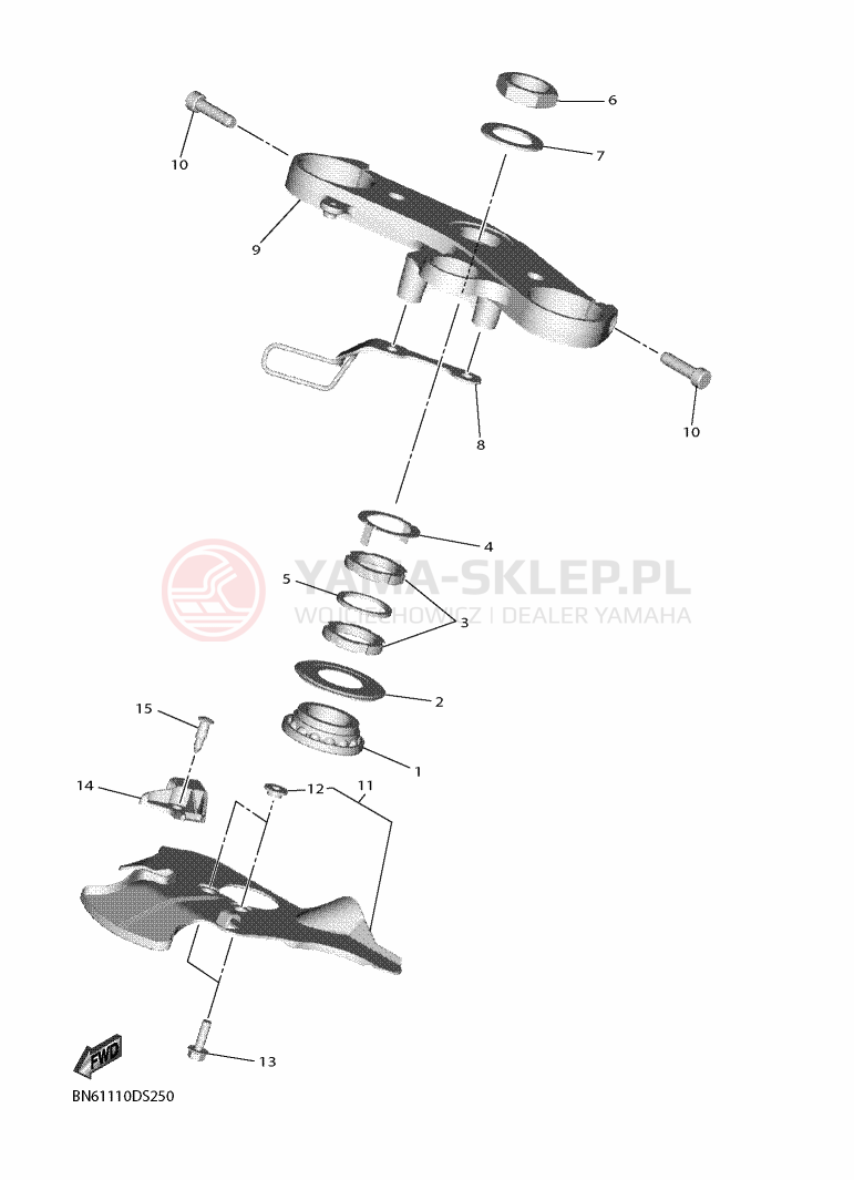 Schemat "Półki zawieszenia" do Yamaha YZF-R6