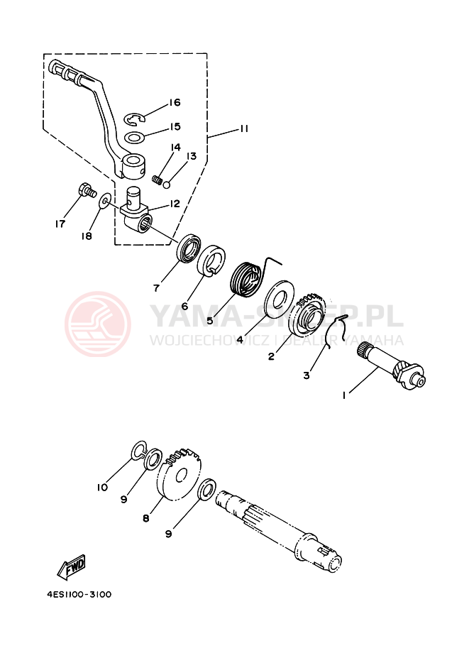 Schemat "rozrusznik" do Yamaha YZ80