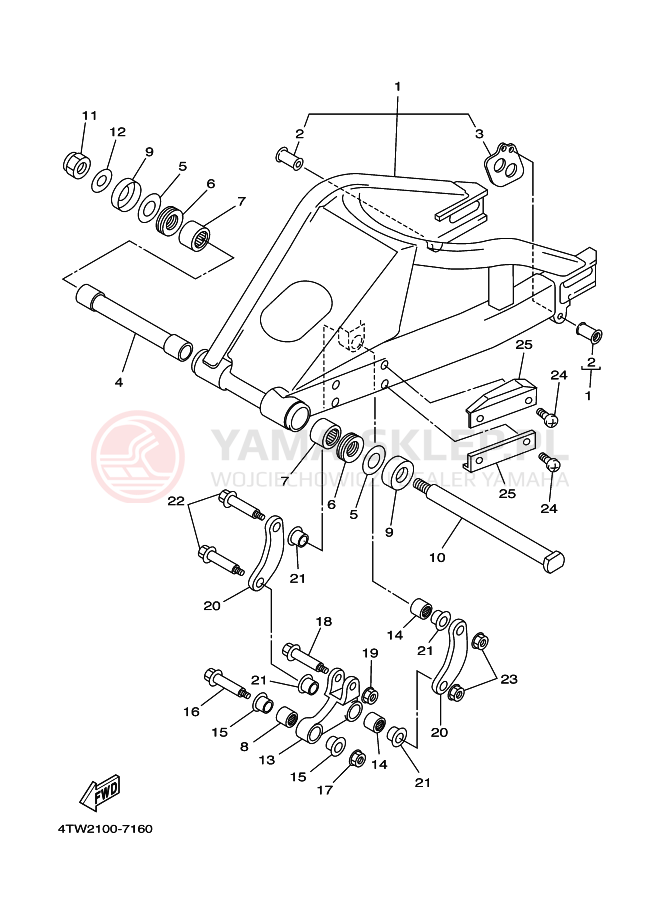 Schemat "wahacz" do Yamaha TZ250