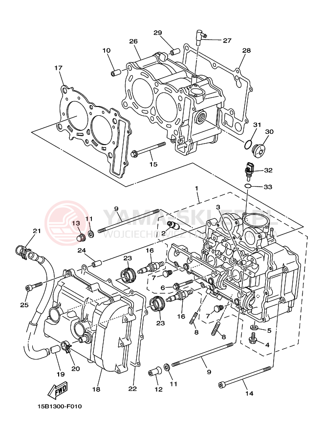 Schemat "cylinder" do Yamaha TMAX