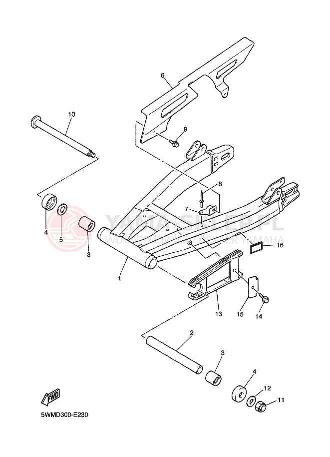 Schemat "wahacz" do Yamaha XJR1300