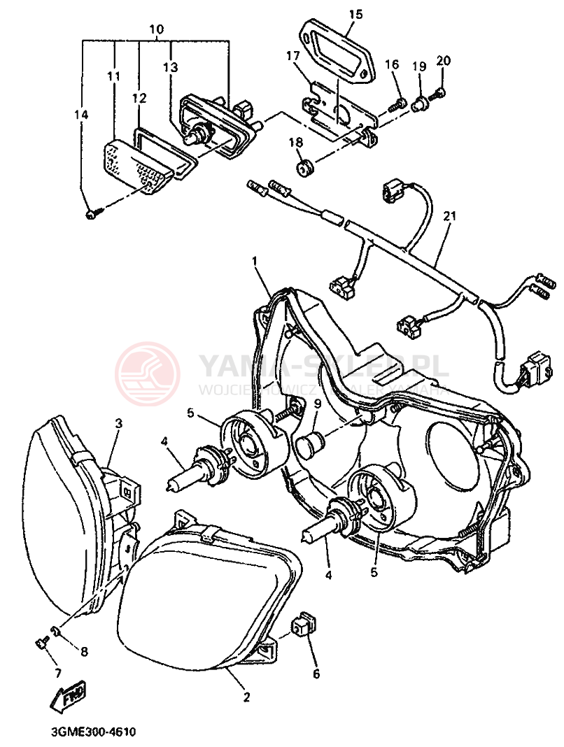 Schemat "alternator" do Yamaha FZR1000