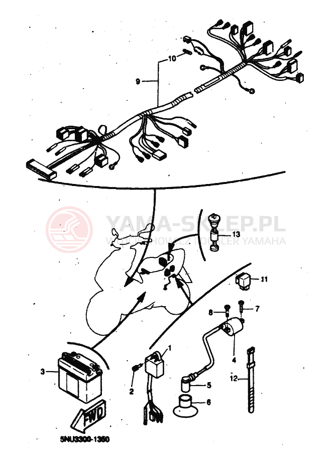 Schemat "ELEKTRYCZNE 2" do Yamaha BOOSTER NEXT GENERATION