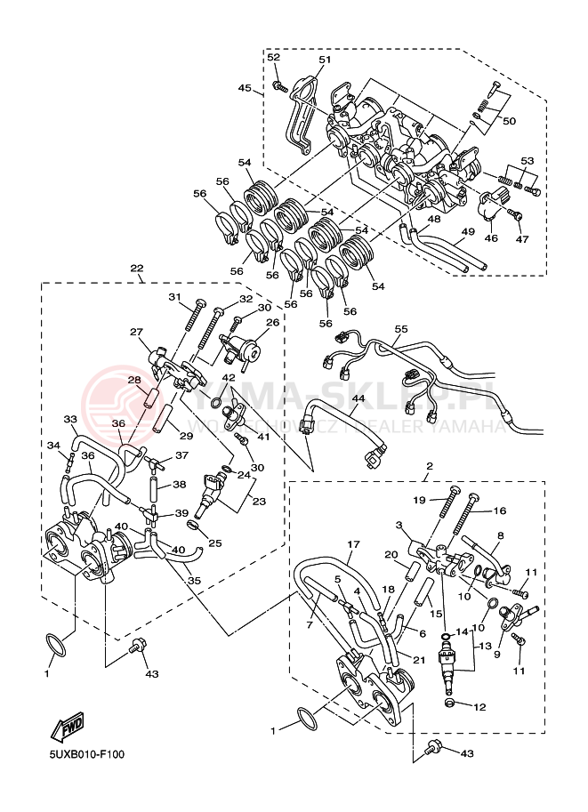 Schemat "WSTĘP 2" do Yamaha XJR1300
